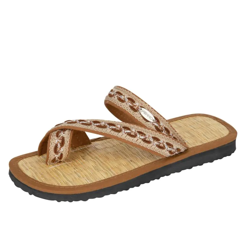 Cinnea Valpa Sandal Beige Cross Strap